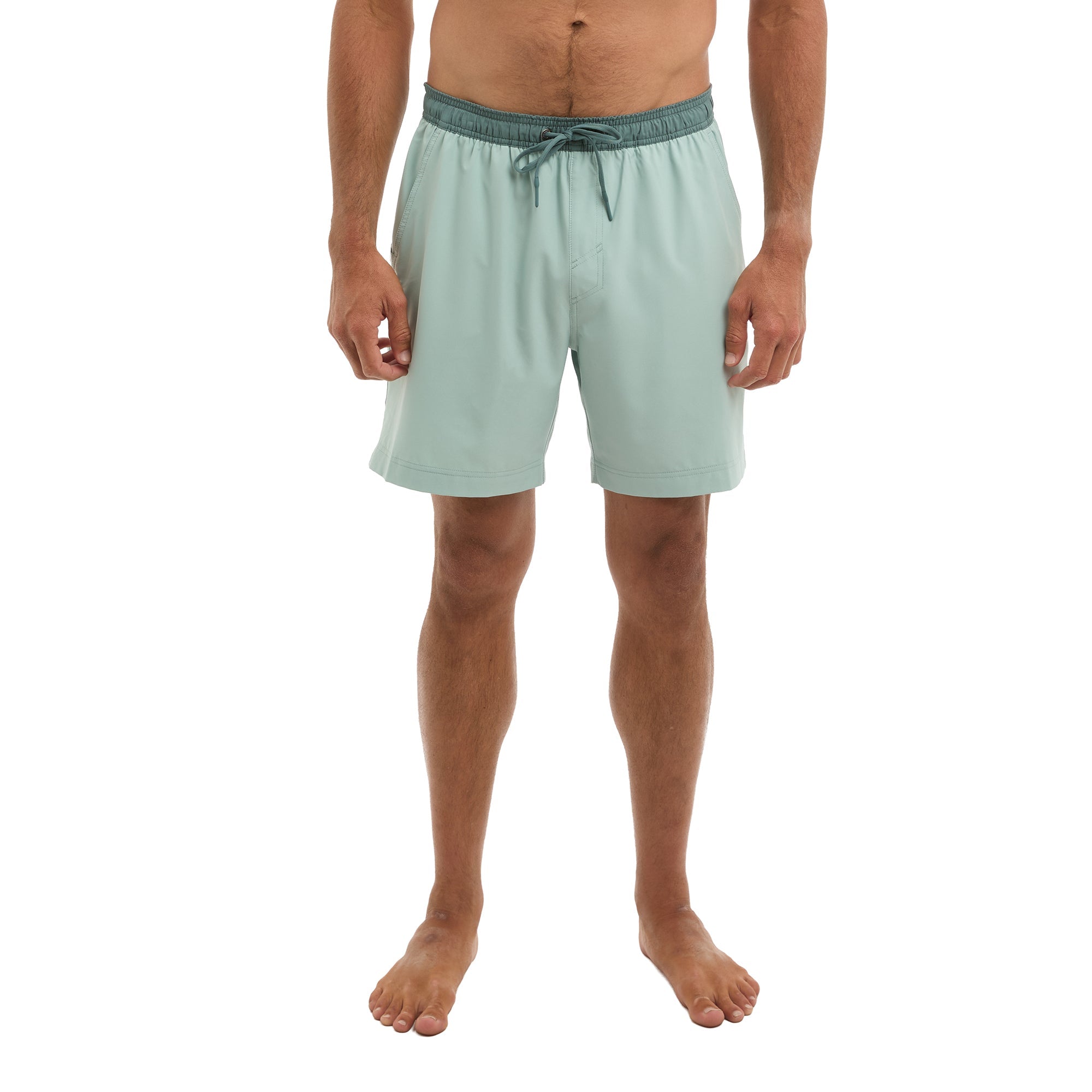 Pelagic Lei Day Elastic Lined 17" - Solid - SAGE (3)