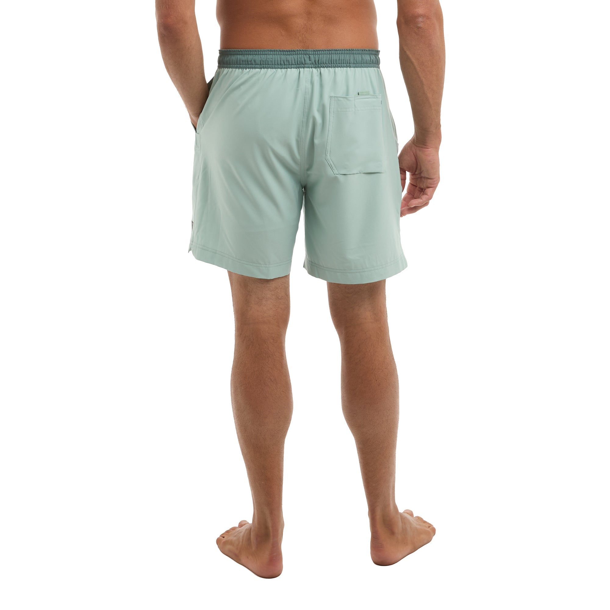 Pelagic Lei Day Elastic Lined 17" - Solid - SAGE (4)