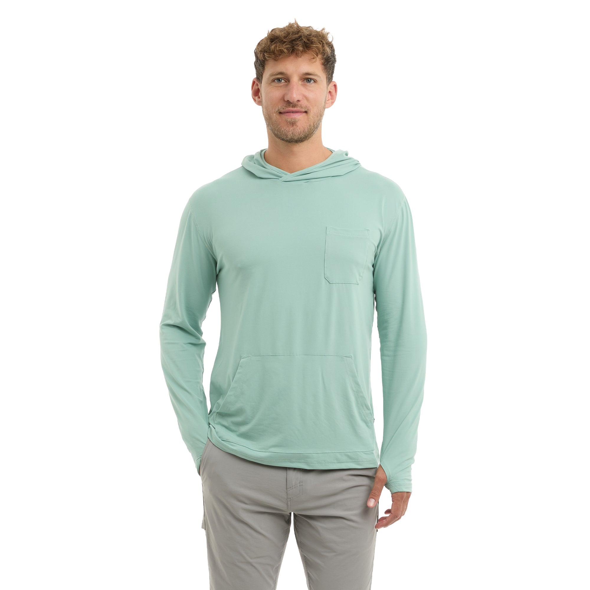 Pelagic FreeSpool Hooded - Solid - SAGE (2)