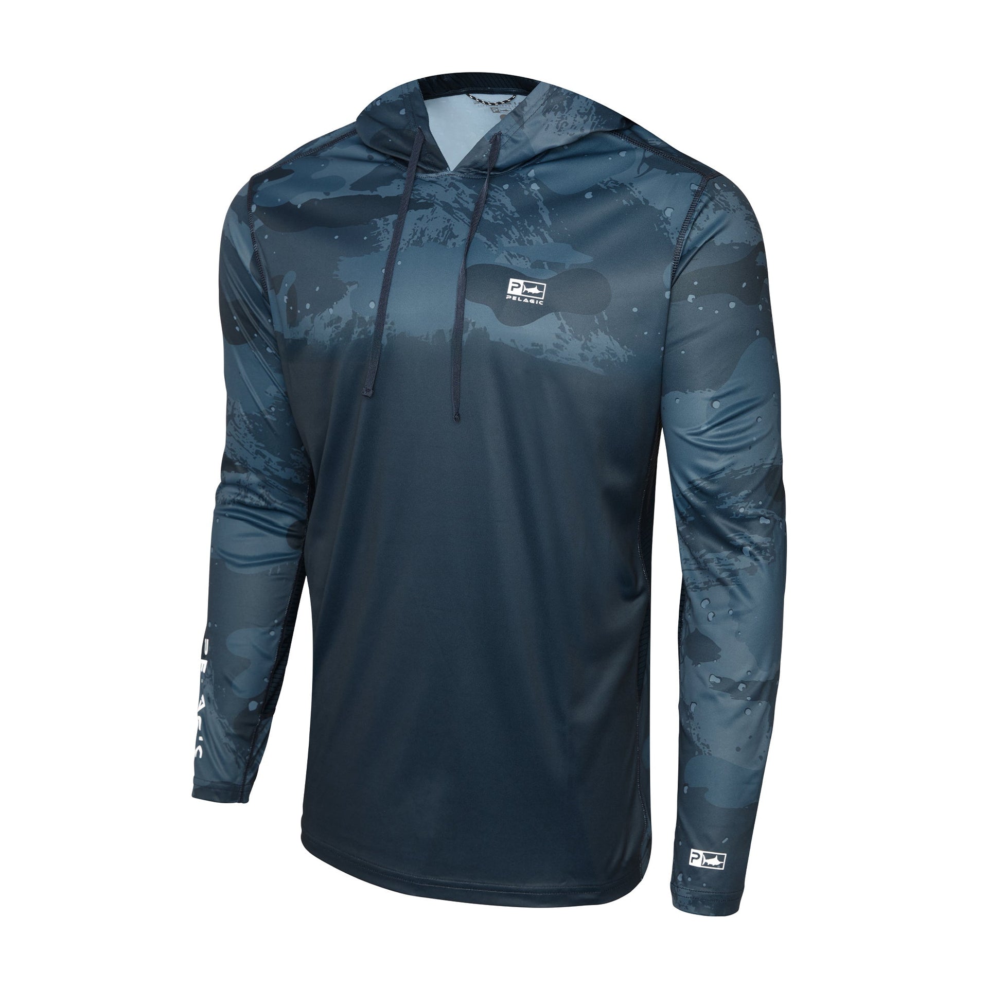 Pelagic Vaportek Hooded - Brush Camo (Fade) - DARK NAVY (1)