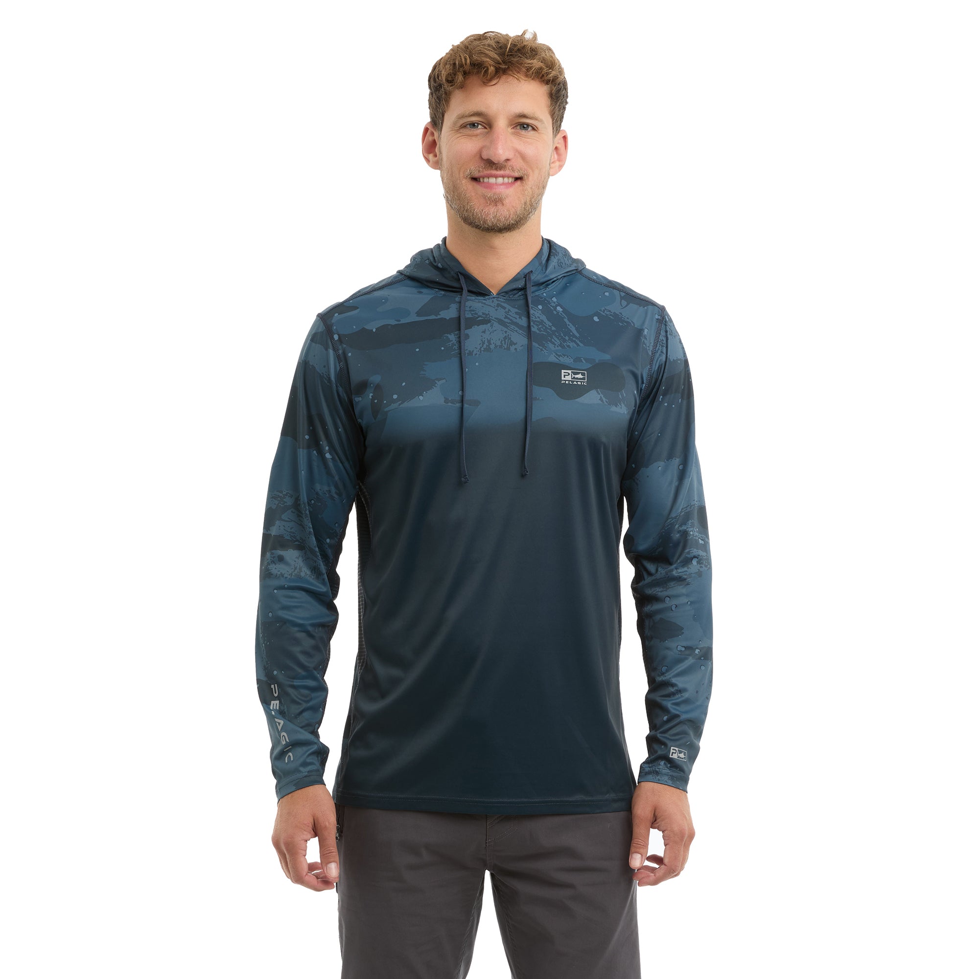 Pelagic Vaportek Hooded - Brush Camo (Fade) - DARK NAVY (3)