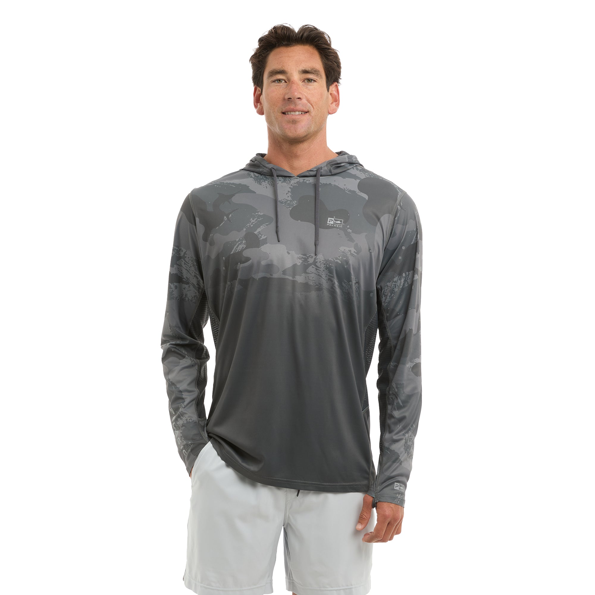 Pelagic Vaportek Hooded - Brush Camo (Fade) - GRAPHITE (2)