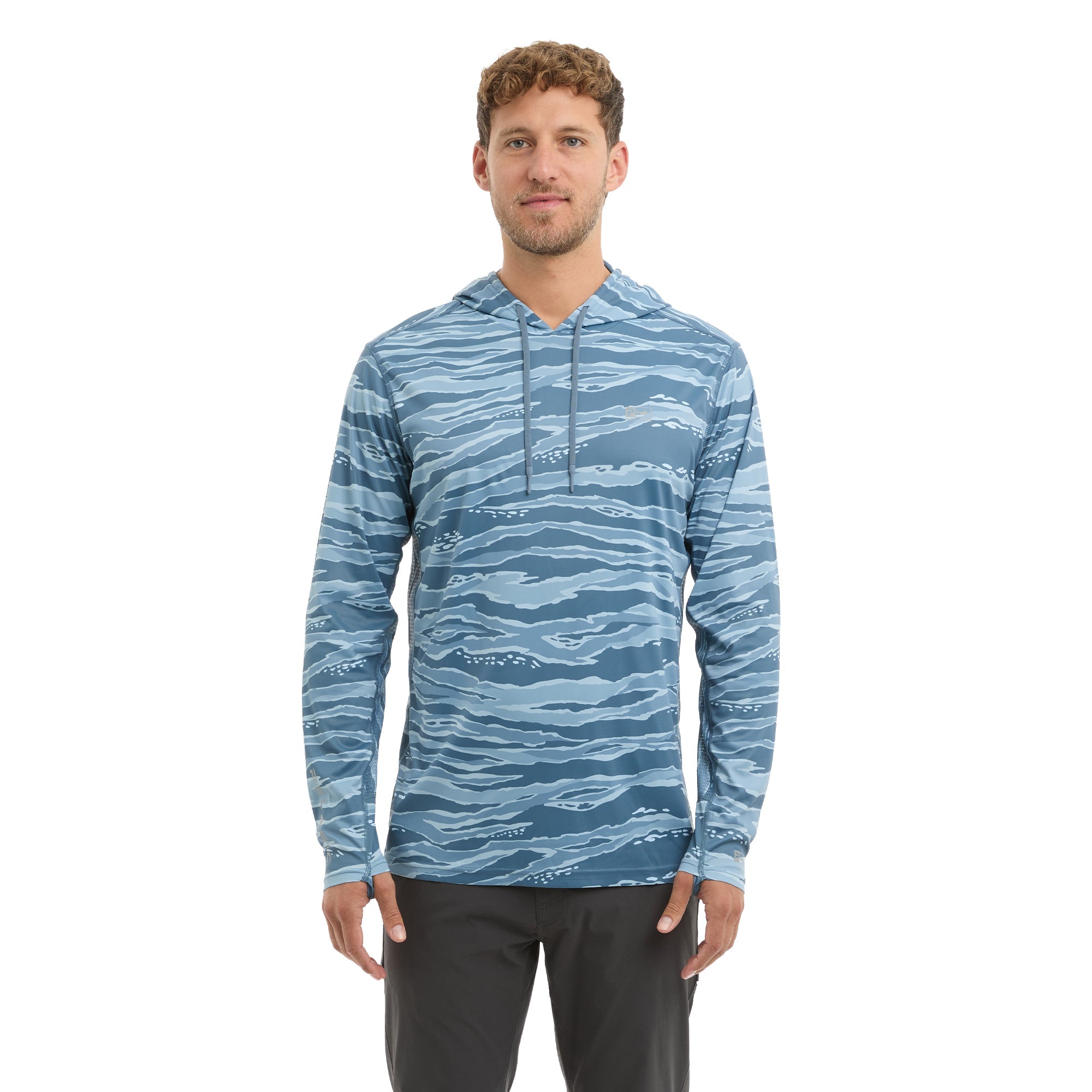 Pelagic Vaportek Hooded - Wahoo Camo - PETROL (8)