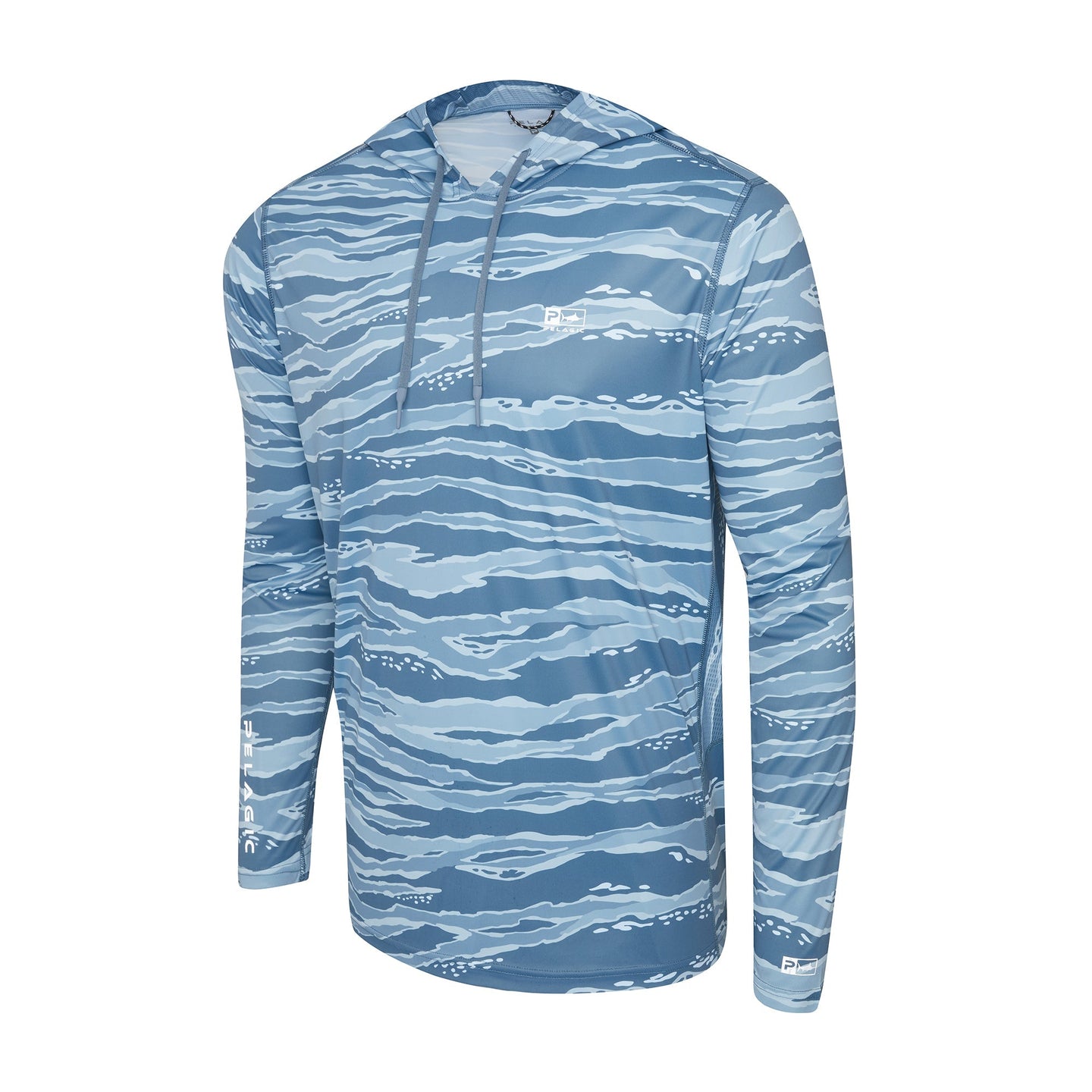 Pelagic Vaportek Hooded - Wahoo Camo - PETROL (1)