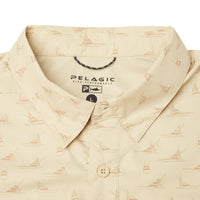 Pelagic Keys S/S Shirt - Tiny Boats - SAND (3)