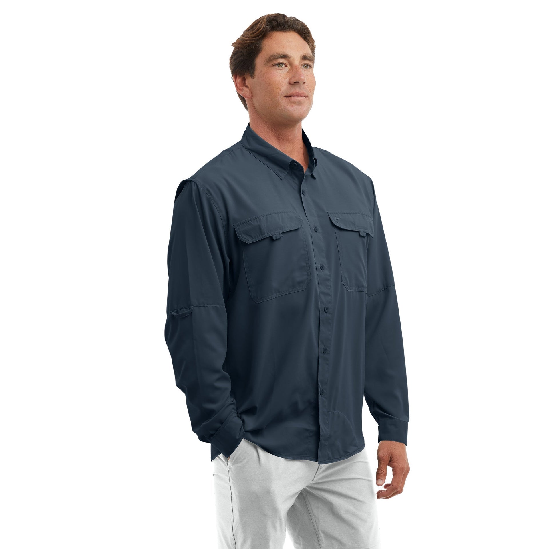 Pelagic Keys L/S Fishing Shirt - DARK NAVY (1)
