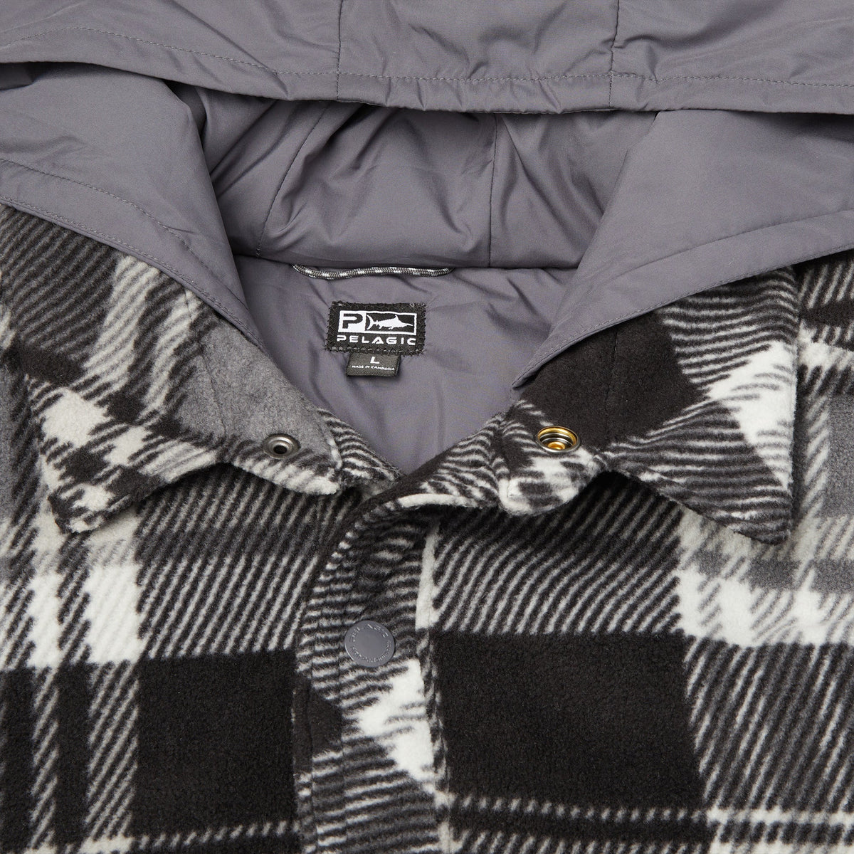 Pelagic Anacapa Hooded Fleece - BLACK (2)