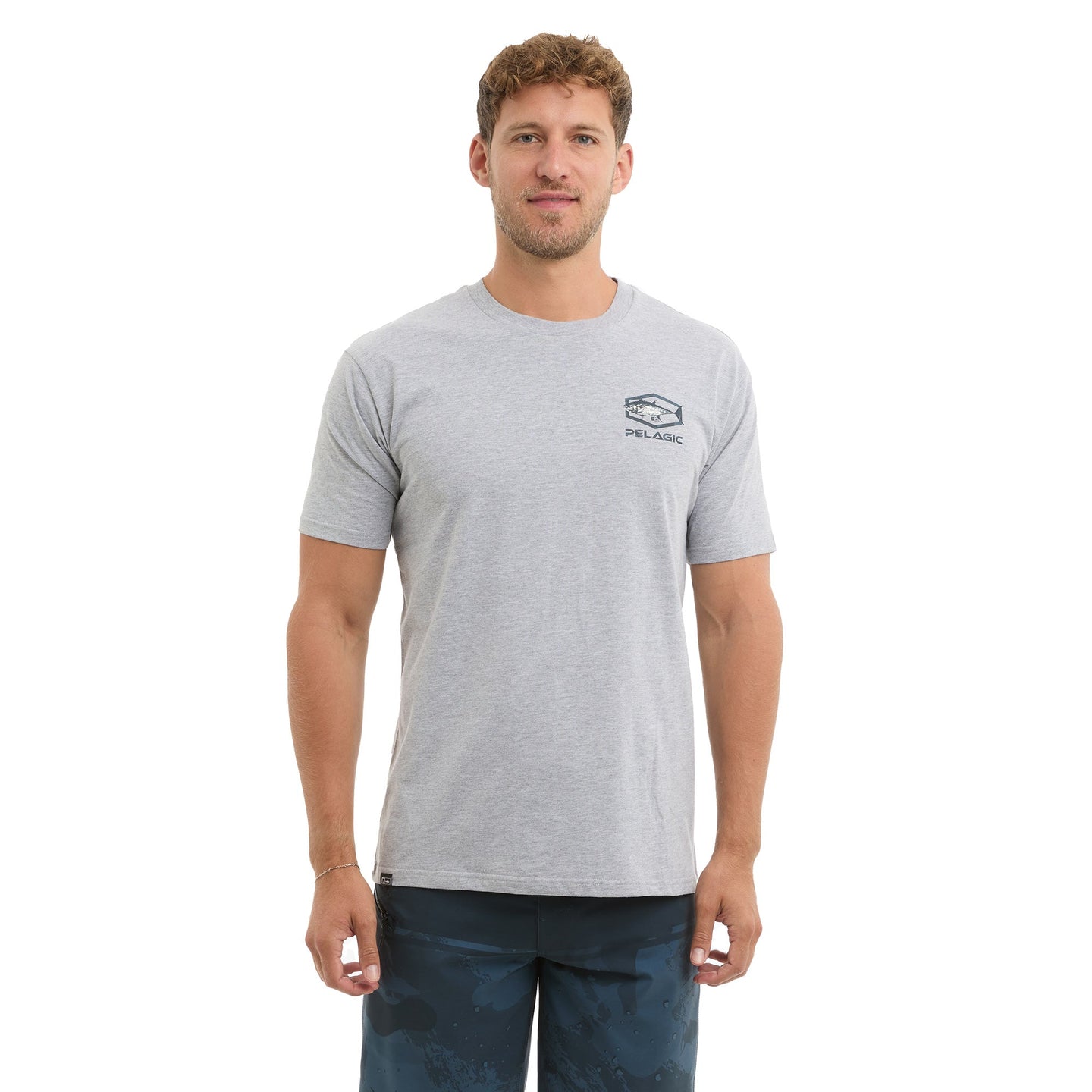 Prem Tee - Target BFT - Heather Gray — back view