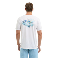Pelagic Goione Tuna premium tee, white – lifestyle