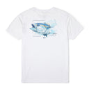Pelagic Goione Tuna premium tee, white – front