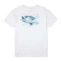 Pelagic Goione Tuna premium tee, white – front