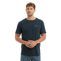 Prem Tee - Line In - Dark Navy — back view