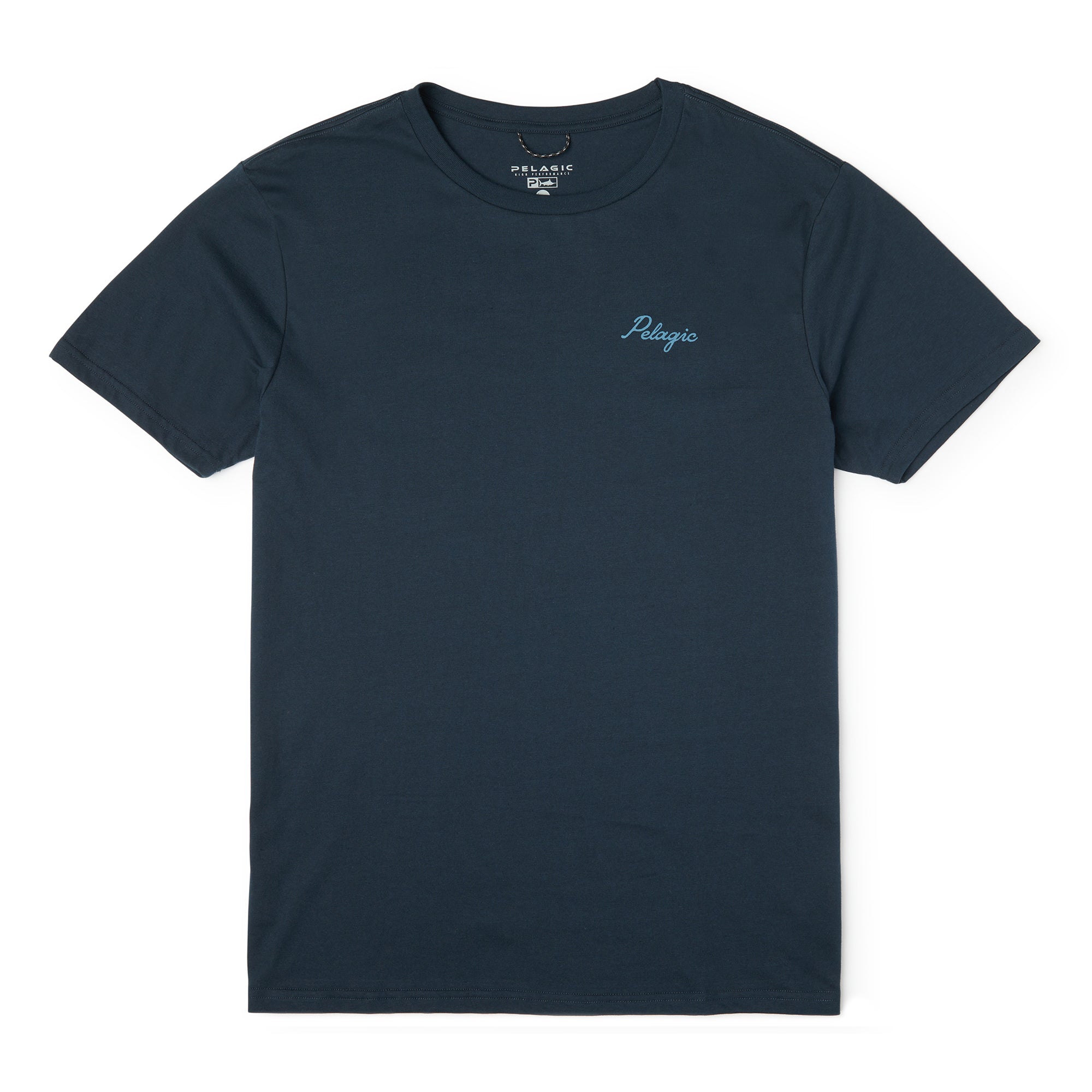 Prem Tee - Line In - Dark Navy — lifestyle view