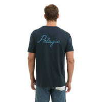 Prem Tee - Line In - Dark Navy — detail view