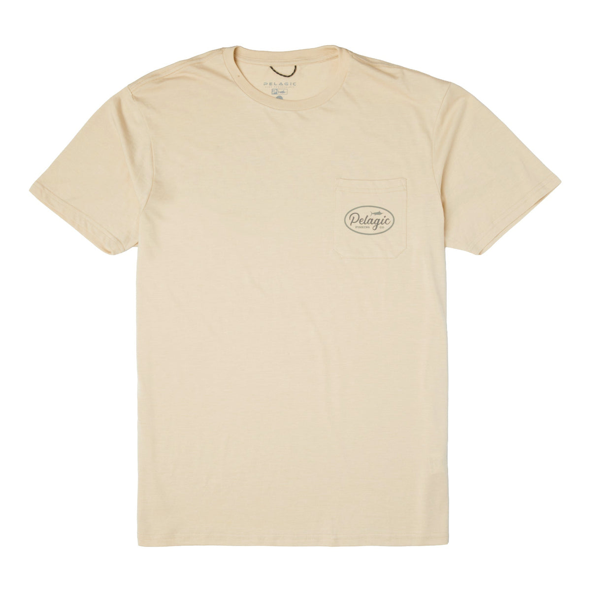Pelagic Prem Triblend Pkt - Circled - HEATHER SAND (4)