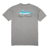 Pelagic Goione Marlin premium triblend tee, heather grey – front