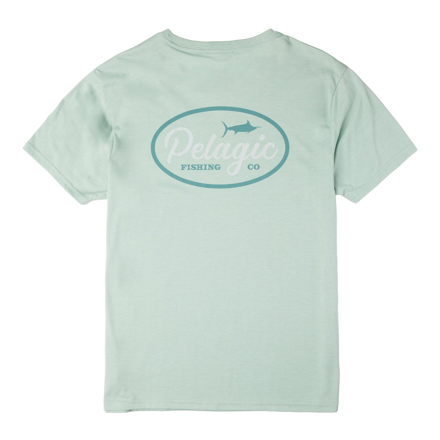 Prem Triblend - Circled - Heather Sage — front view