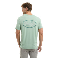 Prem Triblend - Circled - Heather Sage — detail view