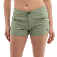 Pelagic Womens Moana Hybrid Short - MANGROVE (1)