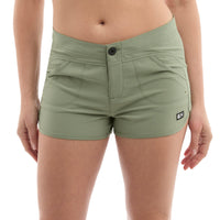 Pelagic Womens Moana Hybrid Short - MANGROVE (1)