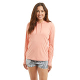 Womens VaporTek Hooded Coral front