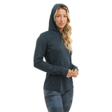 Womens VaporTek Hooded, dark navy