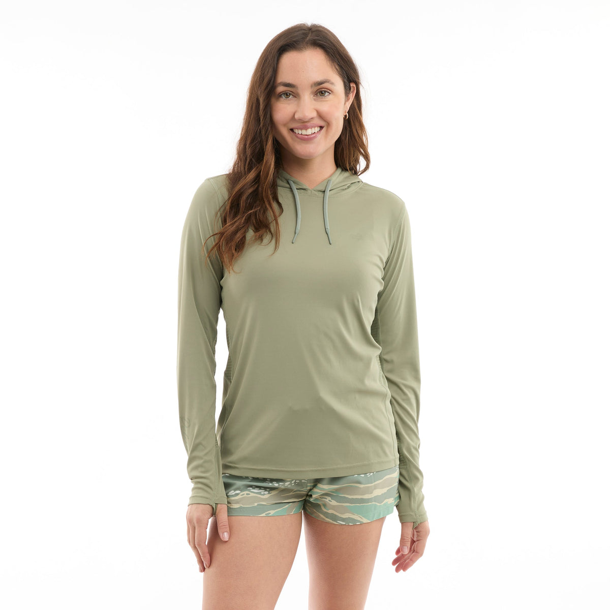 Pelagic Womens VaporTek Hooded - Solid - MANGROVE (1)