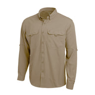 Pelagic Keys L/S Fishing Shirt, Dark Khaki – front