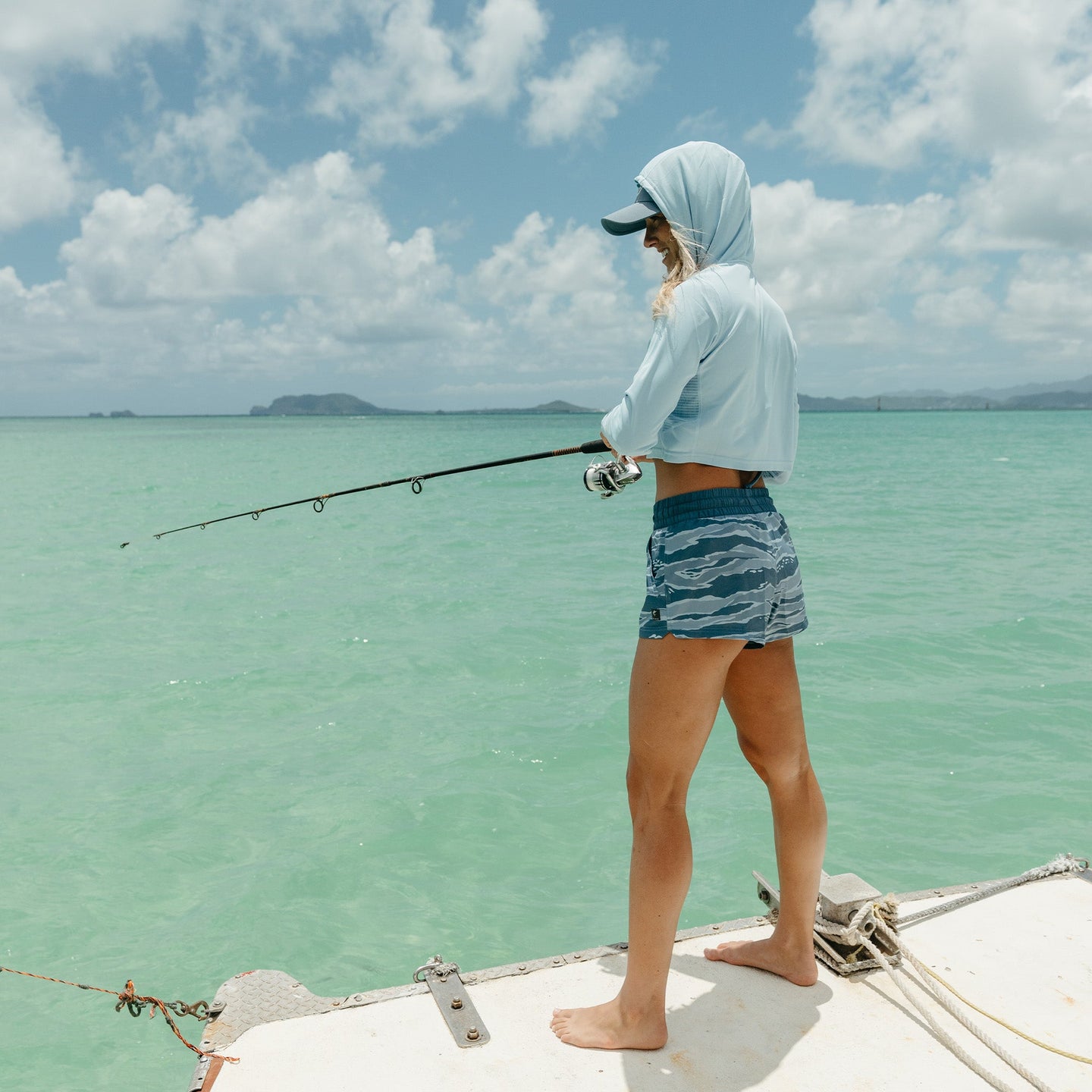 Pelagic Womens Lei Day Lined - Wahoo Camo - MANGROVE (2)