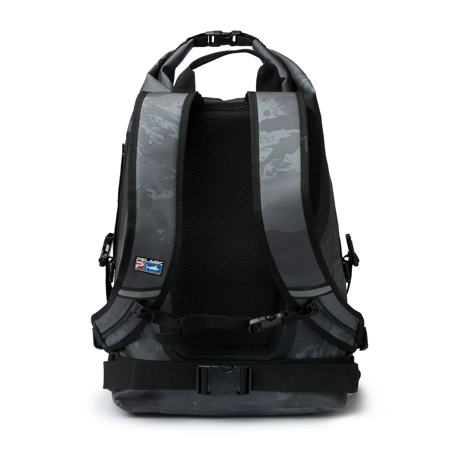 Dry Bag Backpack Brush Camo — back view